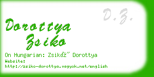 dorottya zsiko business card